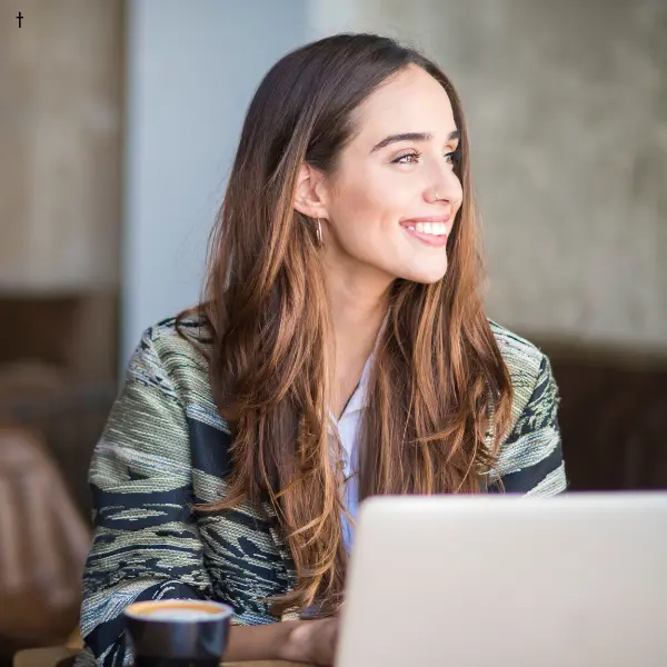 Professional NYC Woman Smiling In Office