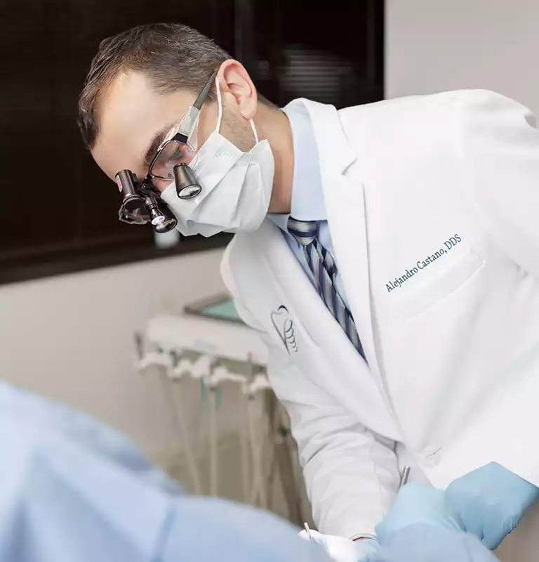 Denville Periodontist Dr Castano Working MB
